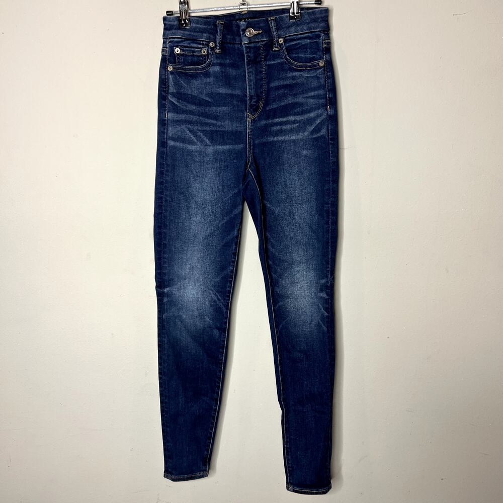 American Eagle Curvy Super Hi Rise Jegging Dark Wash Womens Size 00